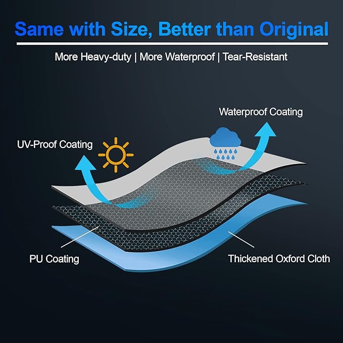 Comnova Charcoal Kettle Grill Cover - 600D BBQ Cover for Weber 18 Inch Charcoal Grill, Heavy Duty Waterproof Cover for Weber 18 Inch Original Charcoal Kettle, Cuisinart 18 Inch Kettle Grill and More