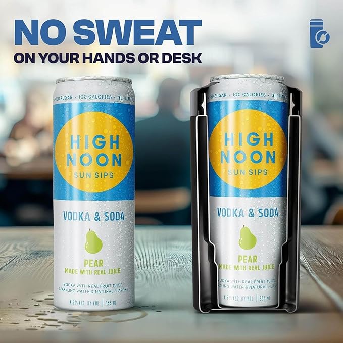 Frost Buddy Universal Can Cooler - Fits all - Stainless Steel Can Cooler for 12 oz & 16 oz Regular or Slim Cans & Bottles - Stainless Steel