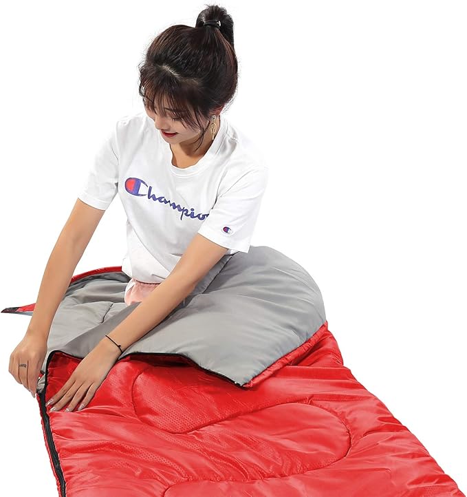 SWTMERRY Sleeping Bag 3 Seasons (Summer, Spring, Fall) Warm & Cool Weather - Lightweight,Waterproof Indoor & Outdoor Use for Kids, Teens & Adults for Hiking and Camping