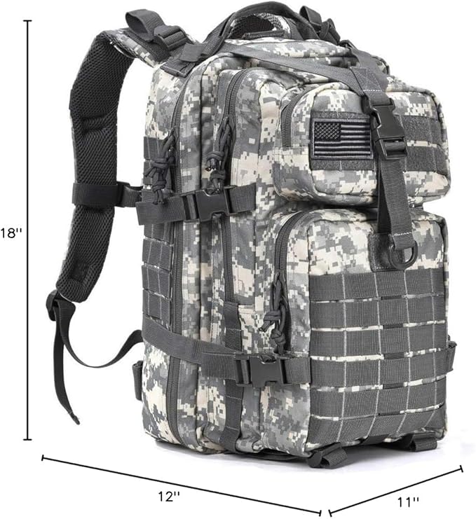 Military Tactical Assault Pack Backpack Small Army Molle Bug Bag Backpacks Rucksack for Outdoor Hiking Camping Hunting 34L ACU