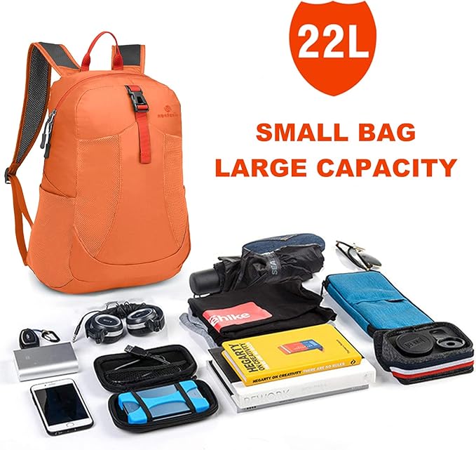 sinotron 22L Lightweight Packable Hiking Backpack, Small Hiking Backpack Day Pack for Women Men Travel Camping Vacation