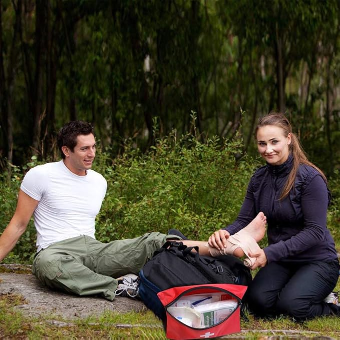 AOUTACC Mini First Aid Kit Empty, Travel Empty First Aid Kit Pouch Bag for Emergency at Home, Office, Car, Outdoors, Boat, Camping, Hiking(Bag Only)