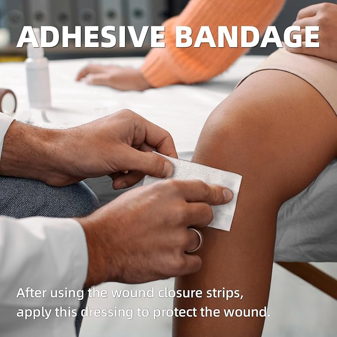 26 PCS First Aid Kit, Wound Closure Strips, 2 Strips x1, 3 Strips x1, 4 Strips x1, Emergency Wound Closure Device Without Stitche, First Aid Supplies Kit at Home Outdoors Sports