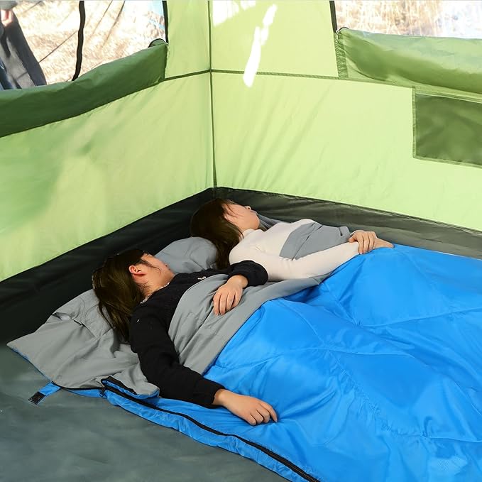 REDCAMP Ultra Lightweight Sleeping Bag for Backpacking, Comfort for Adults Warm Weather, with Compression Sack