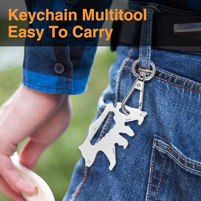 12 in 1 Keychain Multi-tool, Gifts for Men Boyfriend Dad, Father's Day Birthday Gifts, Mini EDC gadgets Tool Gear Bottle Opener for Camping Survival