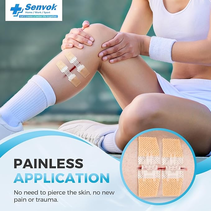 Emergency Wound Closure Kit 2-Pack | FSA/HSA Eligible Medical Grade Adhesive Sutures | Butterfly Bandages & Clotting Technology | for First Aid Kits, Outdoor Injuries, Post-Surgery Care