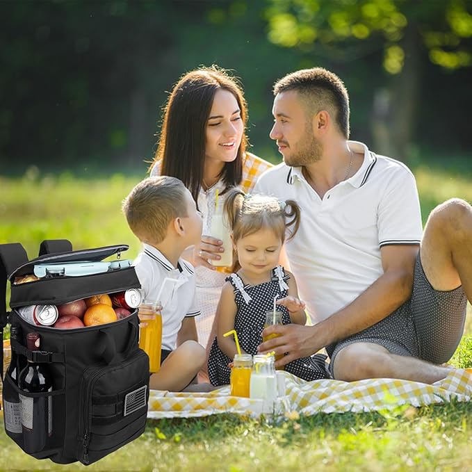 Hp hope Tactical Cooler Backpack, 43L Backpack Cooler Insulated Leak Proof