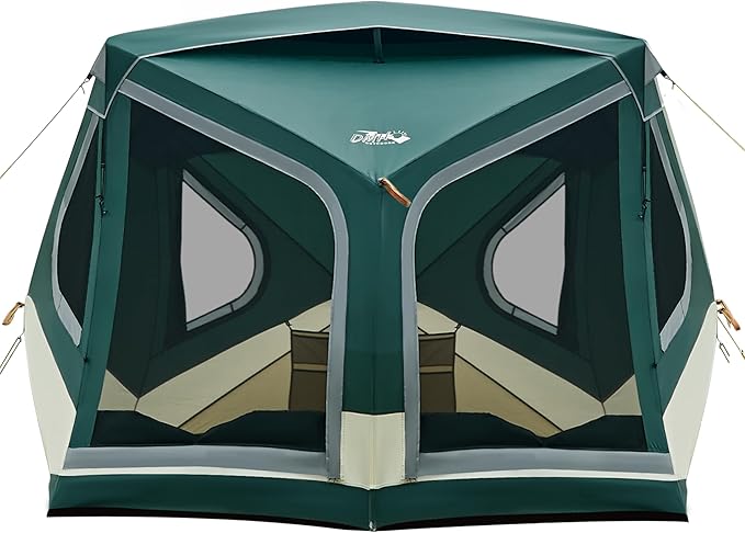 4/6/8 Person Instant Cabin Tent, Easy 60 Second Setup Family Tents for Camping, Pop up Camping Tent, Large Waterproof Tents for Outdoor Camping, Spacious Interior, Upgraded Ventilation