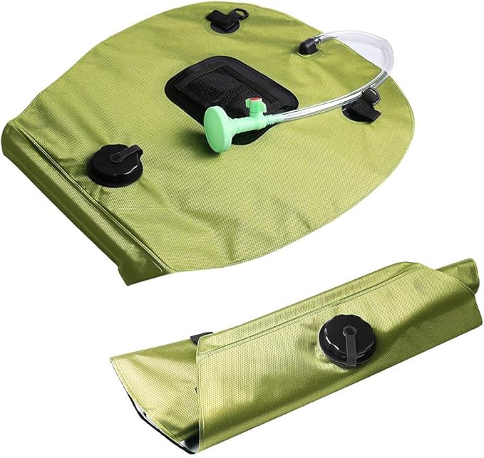 Solar Shower Bag | 5 Gal/20L Solar Heating Camping Shower Bag | Removable Hose | On-Off Switchable Shower Head | Ducha Portatil | Traveling Shower | Portable Shower for Beach Swimming, Hiking