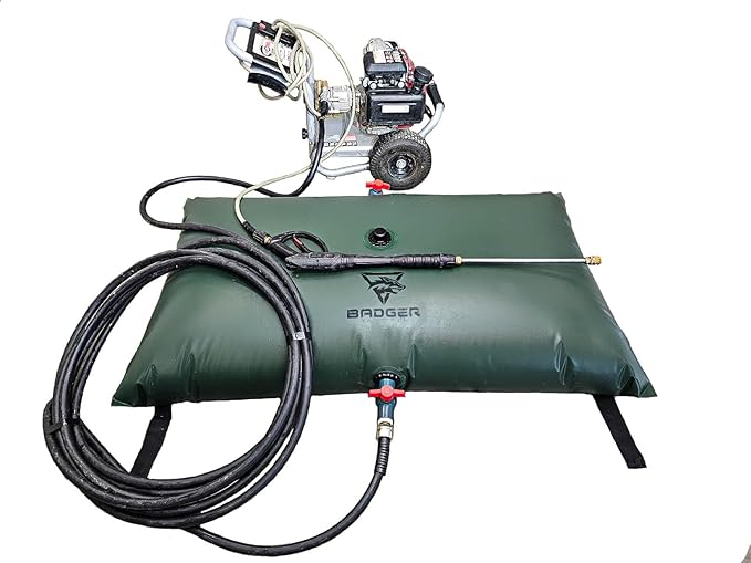 50 Gallon Food Grade Water Bladder/Tank-Includes Brass Fittings for Quick Garden Hose Connection/Camping Gear/Survival Kit/Rain Barrel Alternative/Emergency Water Storage