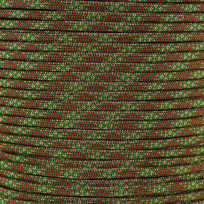 Paracord Planet Holiday Colors 550 Paracord – Great for DIY, Bracelets, and Lanyards – Noel (10 Feet)