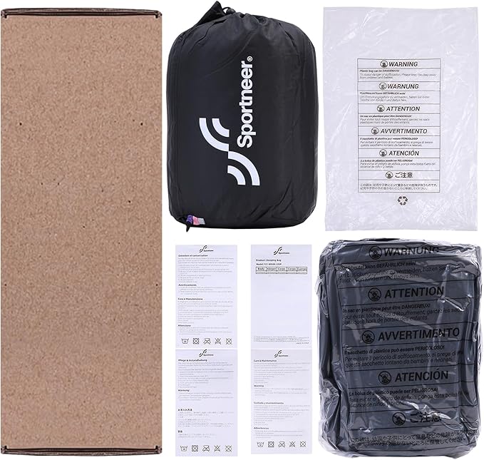 Sportneer Sleeping Bags for Adults, Warm & Cold Weather Sleeping Bag for Adults Kids Boys Girls - Lightweight Compact Camping Gear Equipment, Traveling, Backpacking, Hiking