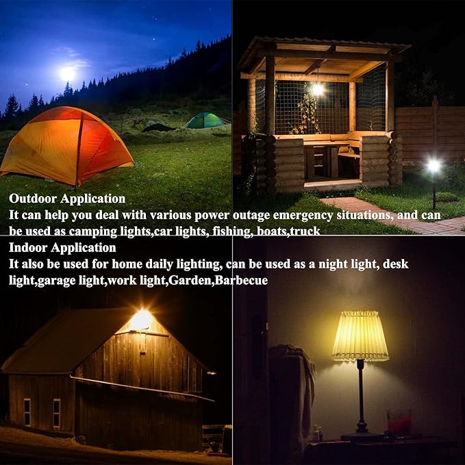 Taysing USB Light,USB Lamp,Camping Lights,7W Dimmable Hanging Portable Emergency Light Tent Lights for Power Station Solar Panel Charger Power Bank Power Outage Camping Outdoor Hurricane,2 Pack 5000K