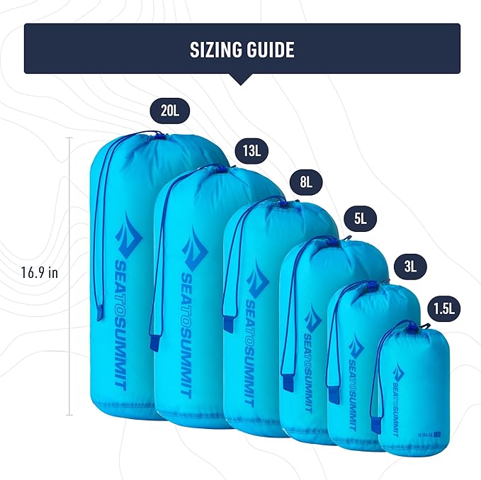 Sea to Summit Ultra-SIL Stuff Sack, Ultralight Outdoor and Travel Storage