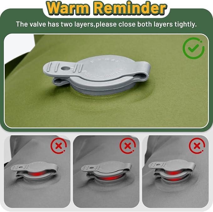 Sleeping Pad for Camping, 6" Extra Thick Camping Sleeping Pad with Pillows & Built-in Foot Pump, Ultralight Inflatable Sleeping Pads Compact for Travel Tent Hiking Camping Backpacking Car Camp Gear