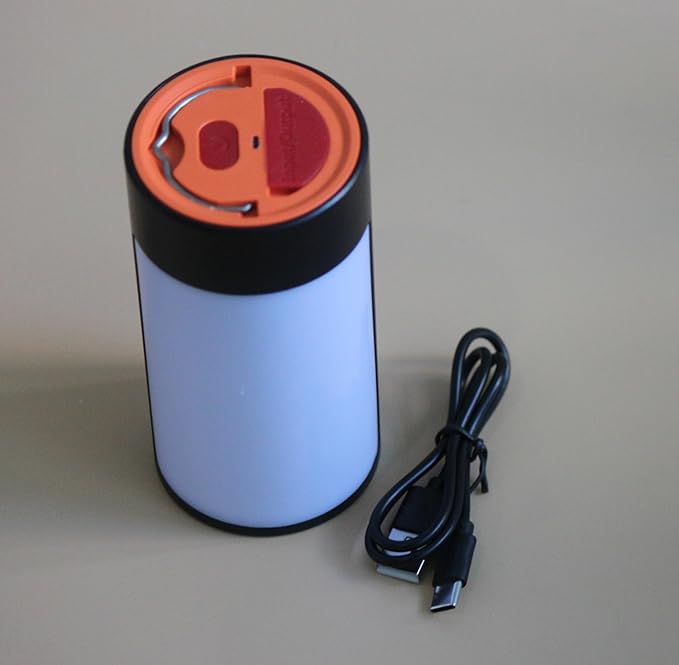 Survival Camping Lantern, Rechargeable LED Camping Lantern,62LEDs,3 Modes & SOS, Rechargeable for 4hrs, Small & Light, Emergency Light for Blackout, Hurricane Hiking Light (Black)