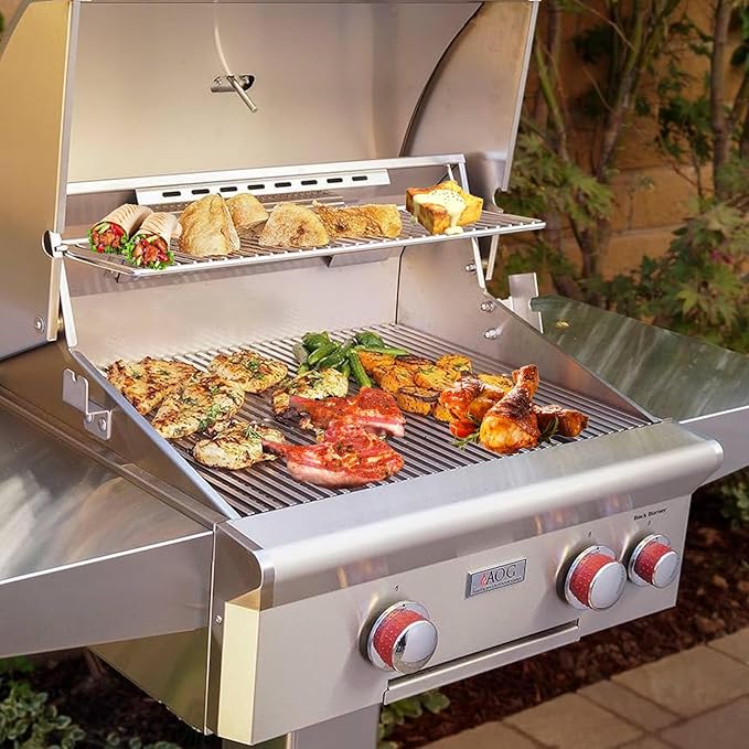 18" Stainless Steel Cooking Grates Replacement Parts for American Outdoor 30" Grill 30PC 30NB 30NBL 30NBT 30B-11 for AOG Grill 30 Inch Gas Grill