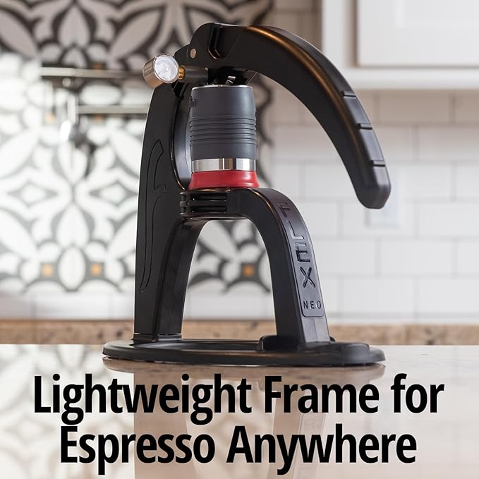Flair The NEO Flex: UPDATED Direct Lever Manual Espresso Maker for Home with a Pressure Gauge and Two Portafilters - Brew Cafe Quality Espresso