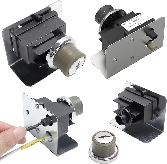 SafBbcue 91360 Igniter Kit for Weber Grill 1819-51 1836-32 Grill Igniter Replacement Compatible with Weber Spirit E210 E215 E310 EP320 SP310 SP320 Spirit S320 Side-Control Grill, 67847 67726 81315