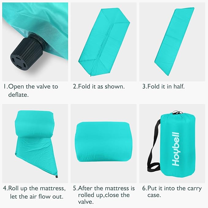 Playard Mattress, Compatible with Regalo My Play Play Yard, Self Inflatable Comfortable with Carry Case - Blue