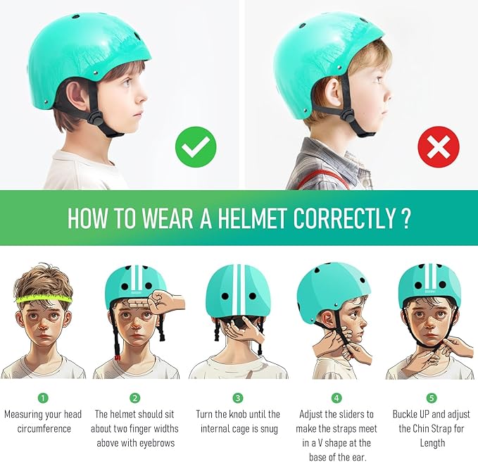 MOUNTALK Kids/Toddler Bike Helmet,Skateboards Helmets for Age 3-5/5-8/8-14 Years Old Junior Boys and Girls Helmet, Adjustable 3 Sizes Cover Children to Adult