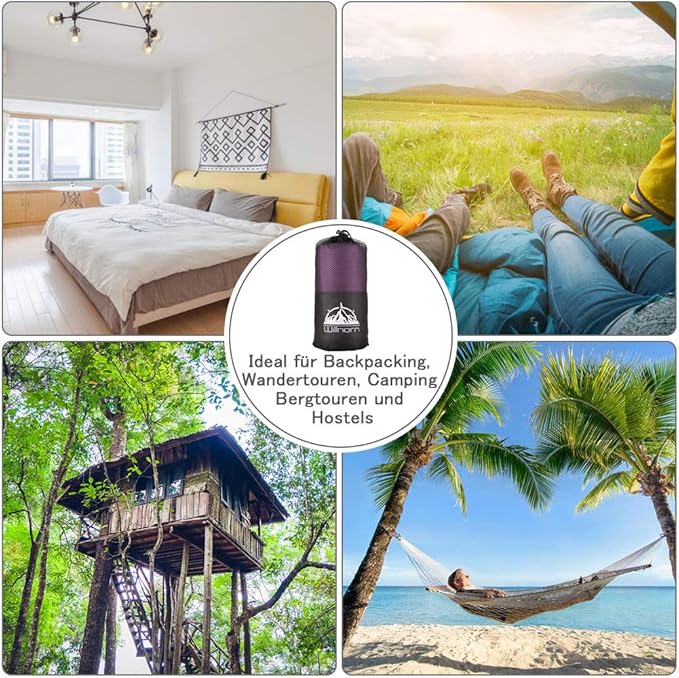 Sleeping Bag Liner,Travel Sheets & Adult Sleep Sack & Self Tan Sleep Sack for Backpacking,Hotel, Hostels, Lightweight Single Camping Sleep Pod