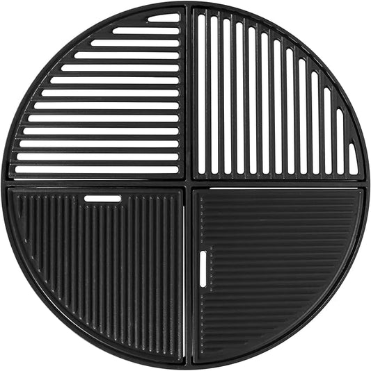 Cast Iron Round Grill Grate for Weber Kettle Accessories 8837, for Weber 22.5" Charcoal Kettle Grills, 22 Inch Master Touch Grill, for Weber Premium Performer Grill, Charbroil Ceramic Grill & Fire Pit