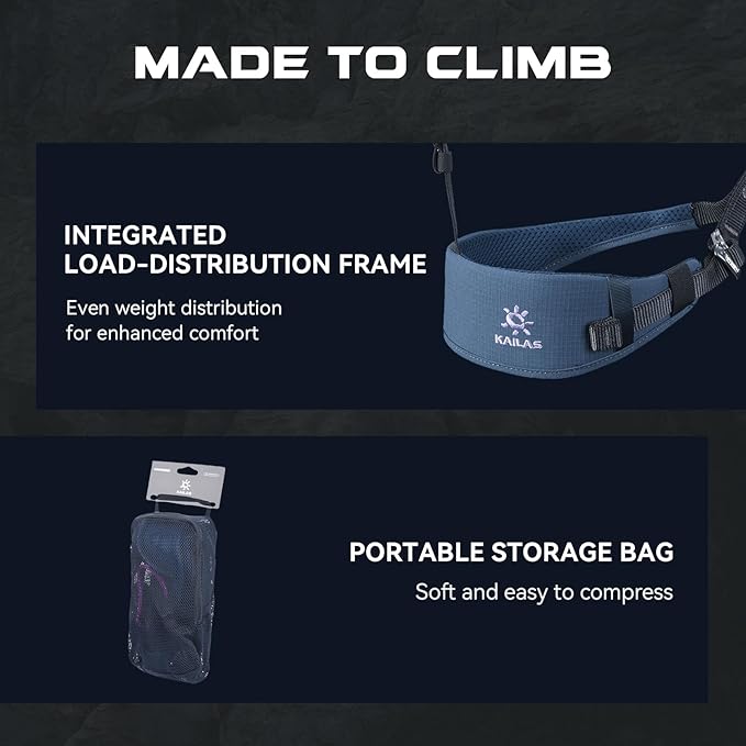 KAILAS B3 Rock Climbing Harness Men Roofing Harness Safety Belt Climbing Gear Adjustable Mountaineering Lightweight