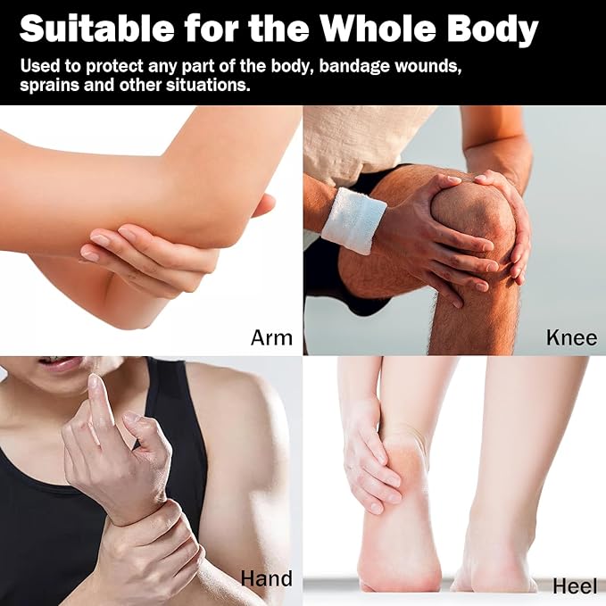 Bandages First Aid Tape Cohesive Bandage First Aid Bandages Cohesive Wrap Adhesive Bandage Self Adherent Cohesive Wrap Bandages Colorful Bandages (Bright Pink, 2-Inch)