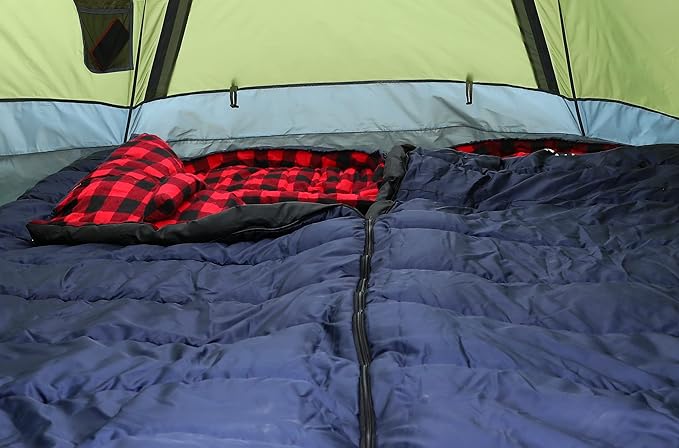 0 Degree Sleeping Bag Cotton Flannel Sleeping Bags for Adults Cold Weather Camping Winter Zero Degree Warm Weather Big and Tall
