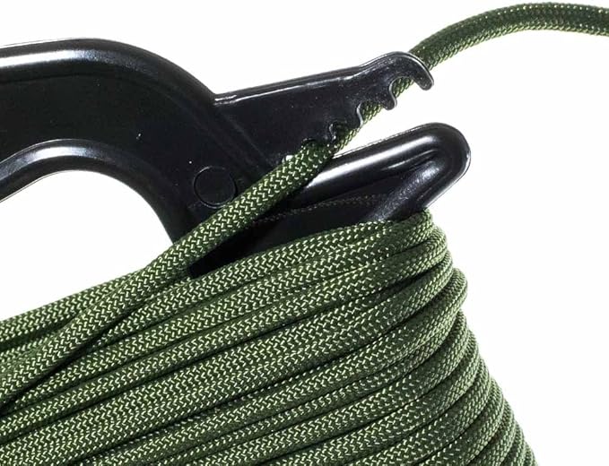 Paracord Planet 550lb Paracord with Line Winder Organizer 100 ft (Raven)