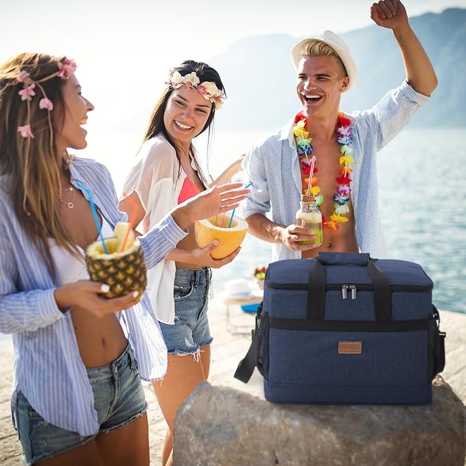 Lifewit Cooler Bag 30/50/60 Cans Collapsible and Insulated Large Lunch Bag Leakproof Soft Cooler Portable Tote for Camping/BBQ/Family Outdoor Activities