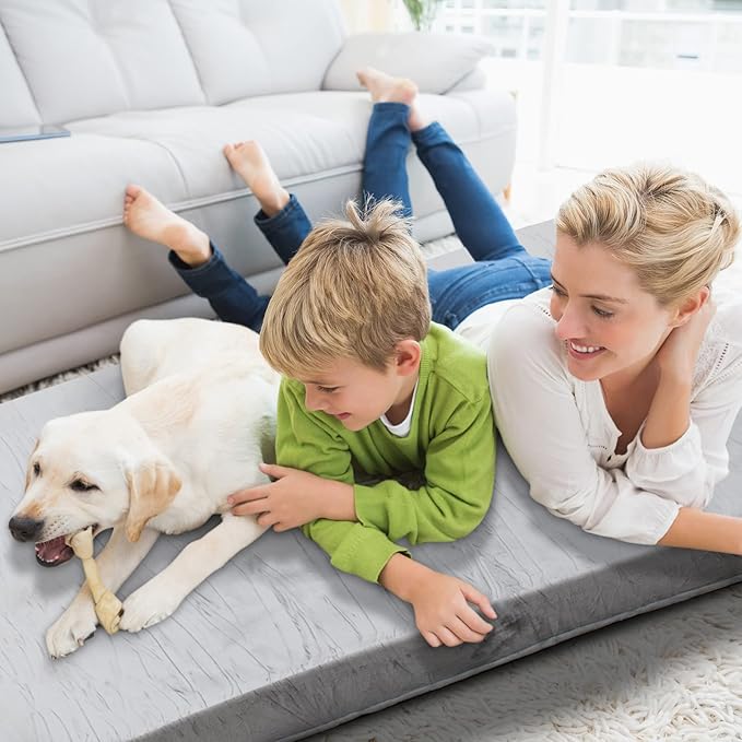 KingChii Cover for Memory Foam Camping Mattress Pad Velvet Cover Outdoor Mat Sleeping Pad