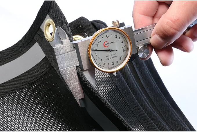 59x39 Inch Heavy Duty Grill Mat - Fireproof Mat for Wood Stove, Fire Pit & Outdoor Grill Protection, Double-Sided Ember Mat with Reflective Strips & Grommets (Non-Slip Deck Safe)