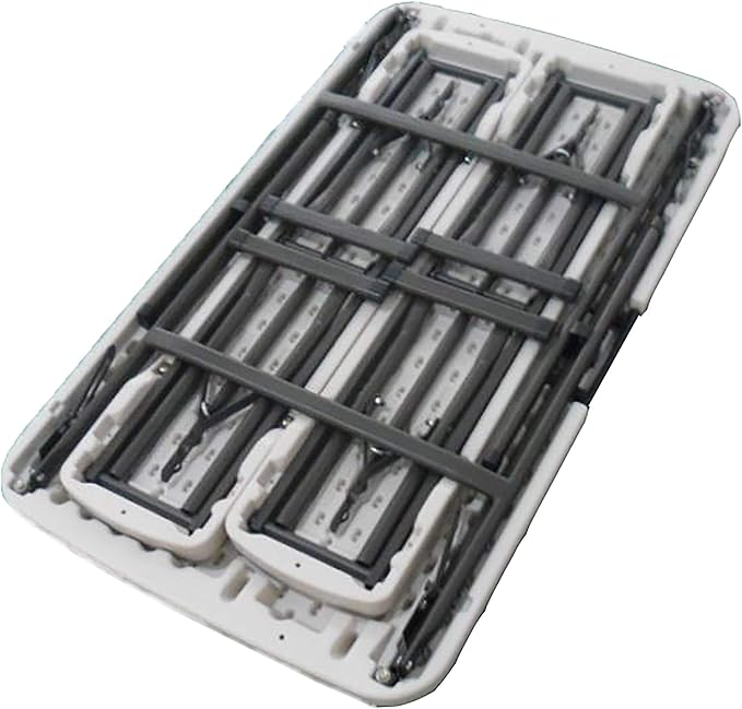 LIFETIME 80373 Portable Folding Camping RV Picnic Table and Bench Set, Almond