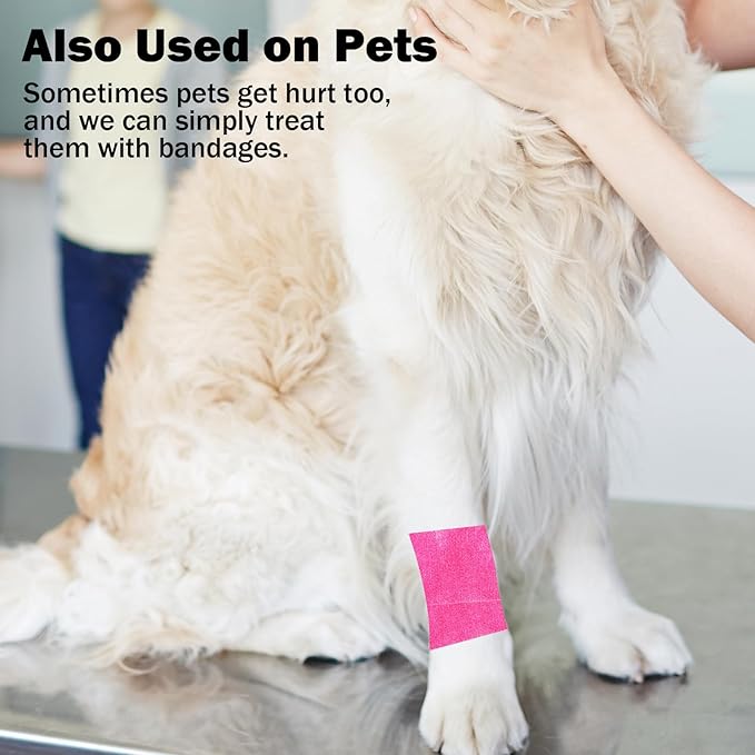 Bandages First Aid Tape Cohesive Bandage First Aid Bandages Cohesive Wrap Adhesive Bandage Self Adherent Cohesive Wrap Bandages Colorful Bandages (Mix6-B, 2-Inch)