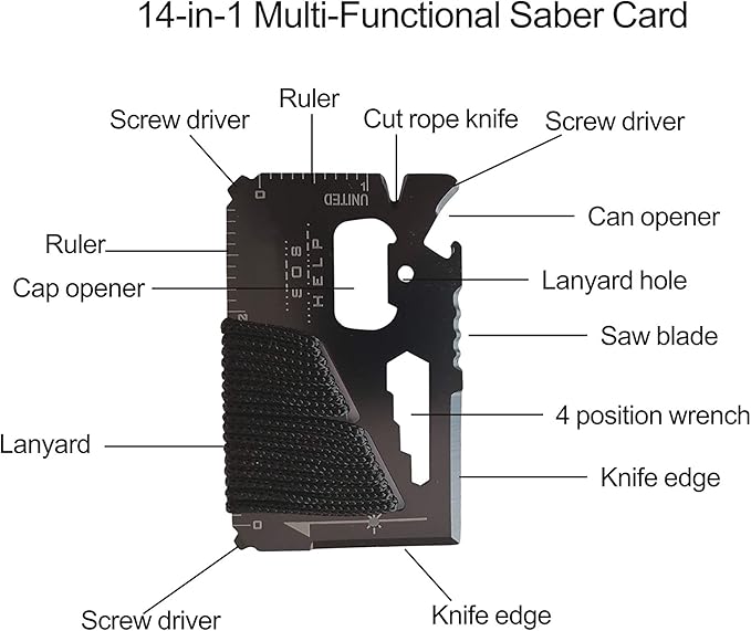 Fire Starter 6 Bag Magnesium Survival Gear First Aid Kit and Emergency Blanket Multi Purpose Tool Saw Ferro Rod Strike Wax Rope for Camping Hiking Hunting Earthquake, Outdoor Adventure, Gifts