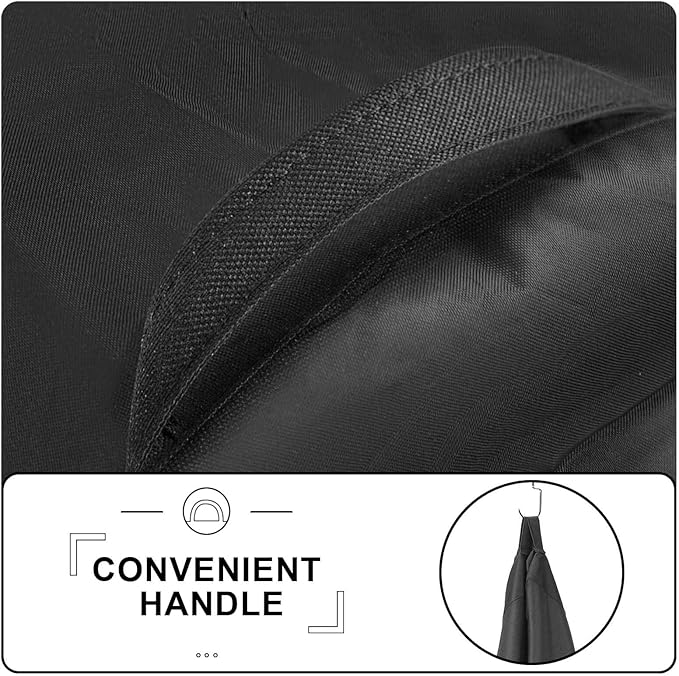 Grisun Grill Cover for Weber SmokeFire EX6 Wood Pellet Grill, Smoker Cover for Weber EX6, Waterproof, No Fading for 2 Years, Anti-Fade, Drawstring for Secure Fit, 600 D Polyester, Black