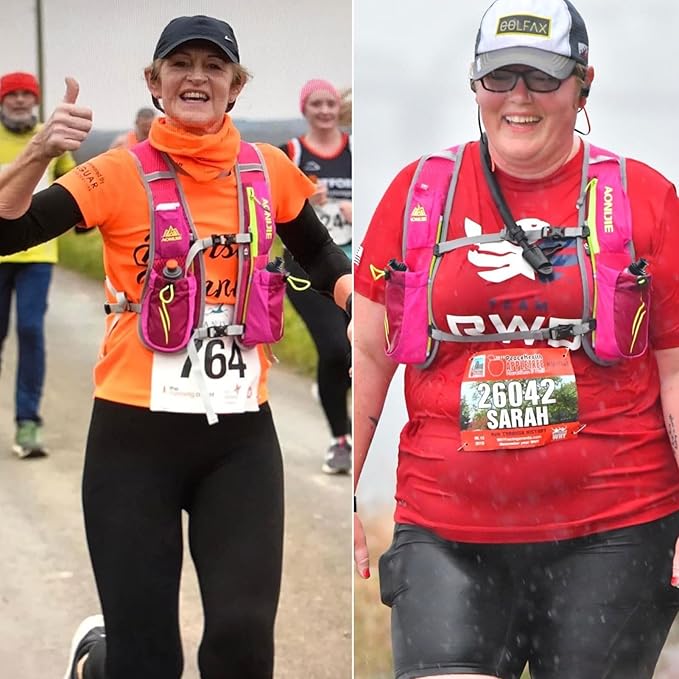 Azarxis Running Water Bottles Flask BPA Free Leakproof Hydration Vest Packs Waist Belt Replacement for Triathlon Marathon Hiking Cycling Climbing Runner