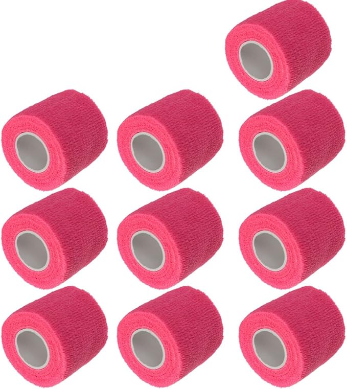 ESUPPORT 2 Inches X 5 Yards Self Adherent Cohesive Wrap Bandages Strong Elastic First Aid Tape for Wrist Ankle Pack of 10