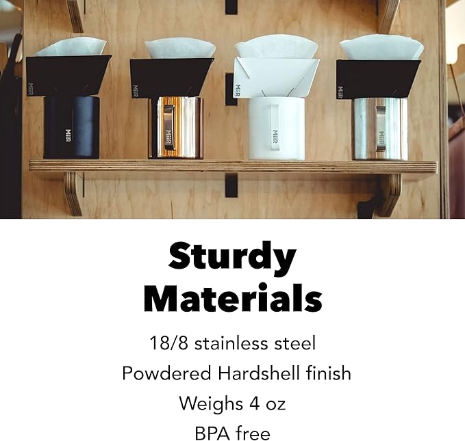 MiiR Pourigami - Single Cup Travel Coffee Dripper Collapsible Cone for Pour Over on The Go, Camping, Road Trip or at The Office