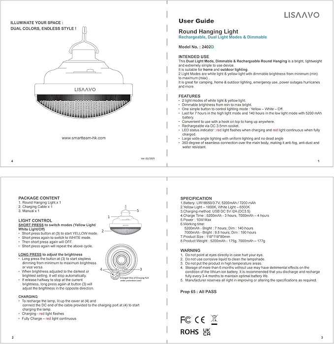 Rechargeable Camping Light 5200mAh Camping Lights and Lanterns Rechar Tent Light Night Market Lights for Tent,Camo