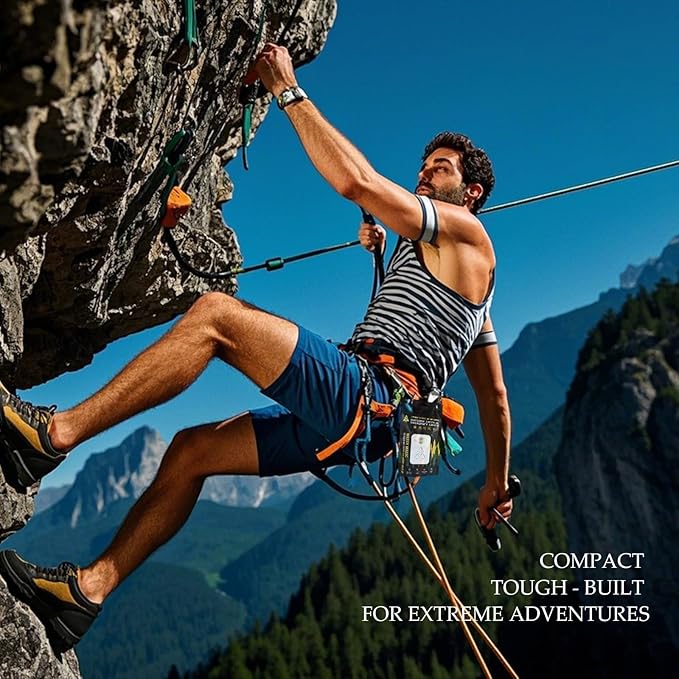 Emergency Tactical Light – No Battery, Water Activated, 120H Runtime, Reusable Salt-Powered LED Lantern for Camping, Survival, Disaster, Can Use Urine or Seawater