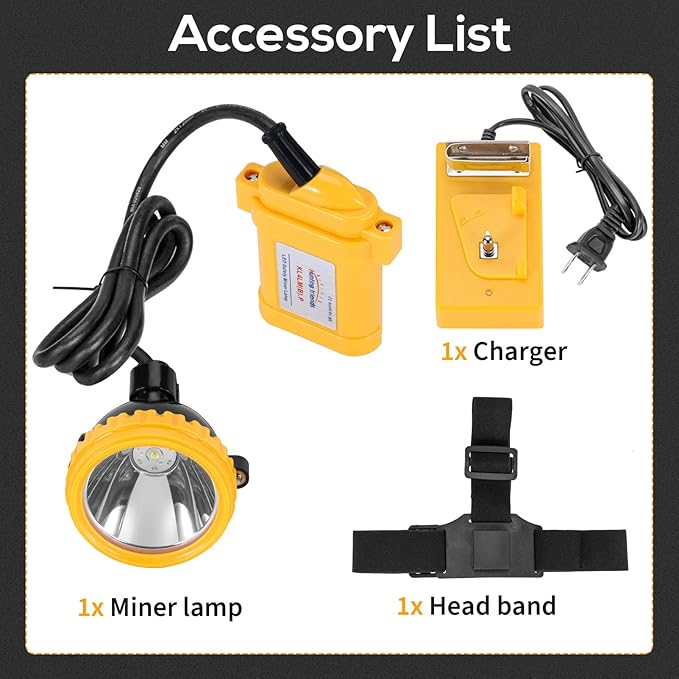 Superbright LED Mining Light KL4LM(B).Plus Miner Cap Lamp Waterproof Underground Headlamp Explosion-Proof Hard Hat Headlamp