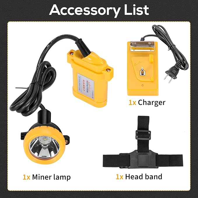 Superbright LED Mining Light KL6LM(B).Plus Miner Cap Lamp Waterproof Underground Headlamp Explosion-Proof Hard Hat Headlamp