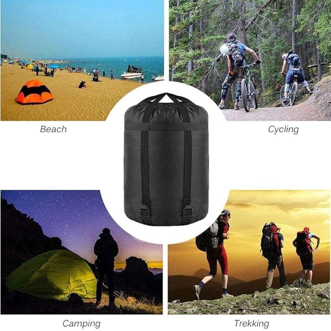 MOOCY Compression Stuff Sack, 16L/45L Sleeping Bag Cover Sack Sleeping Bags Storage Stuff Sack Organizer - Great Sleeping Bags Clothes Camping Hiking Backpacking