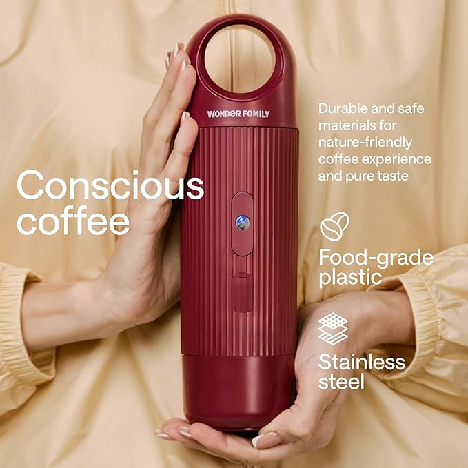 Portable Espresso Maker for Travel - Coffee Maker 5 Cup with Cold Water, 150 Cup with Preheated Water - Expresso Coffee Machine for Grounds, DG & NS Capsule - Automatic Espresso Machine, Type-C Charge