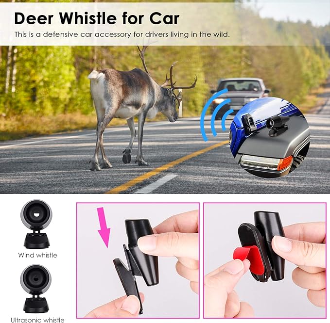 THINKWORK Car Emergency Kit for Teen Girls and Lady's Gifts, Pink Emergency Roadside Assistance Kit with 10FT Jumper, First Aid Kit, LED Flare, Deer Whistles, and More Ideal Pink Accessories Tool