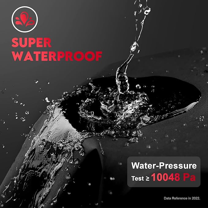 Comnova Grill Cover 65 Inch - 600D Premium BBQ Cover for Weber 36 Inch SmokeFire Wood Pellet Grill (EX6), Outdoor Smoke Fire Cover for Weber Grill Heavy-Duty and Waterproof (Black)