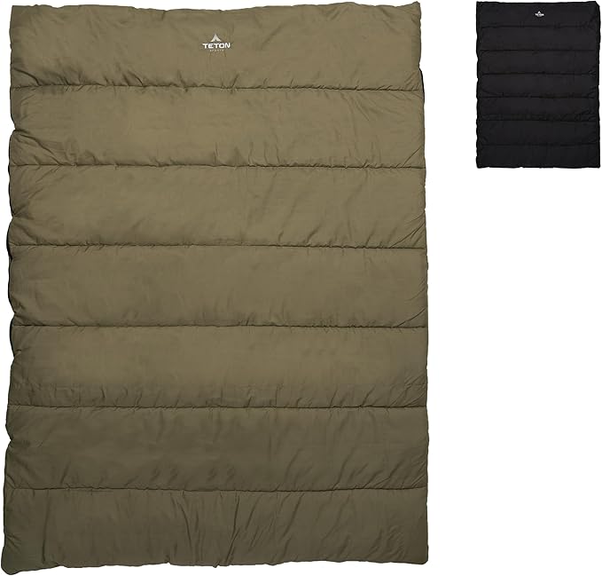 Teton Evergreen Sleeping Bag for Adults. Choose for Any Weather. Warm Sleeping Bags for Camping, Hunting, and Base Camp
